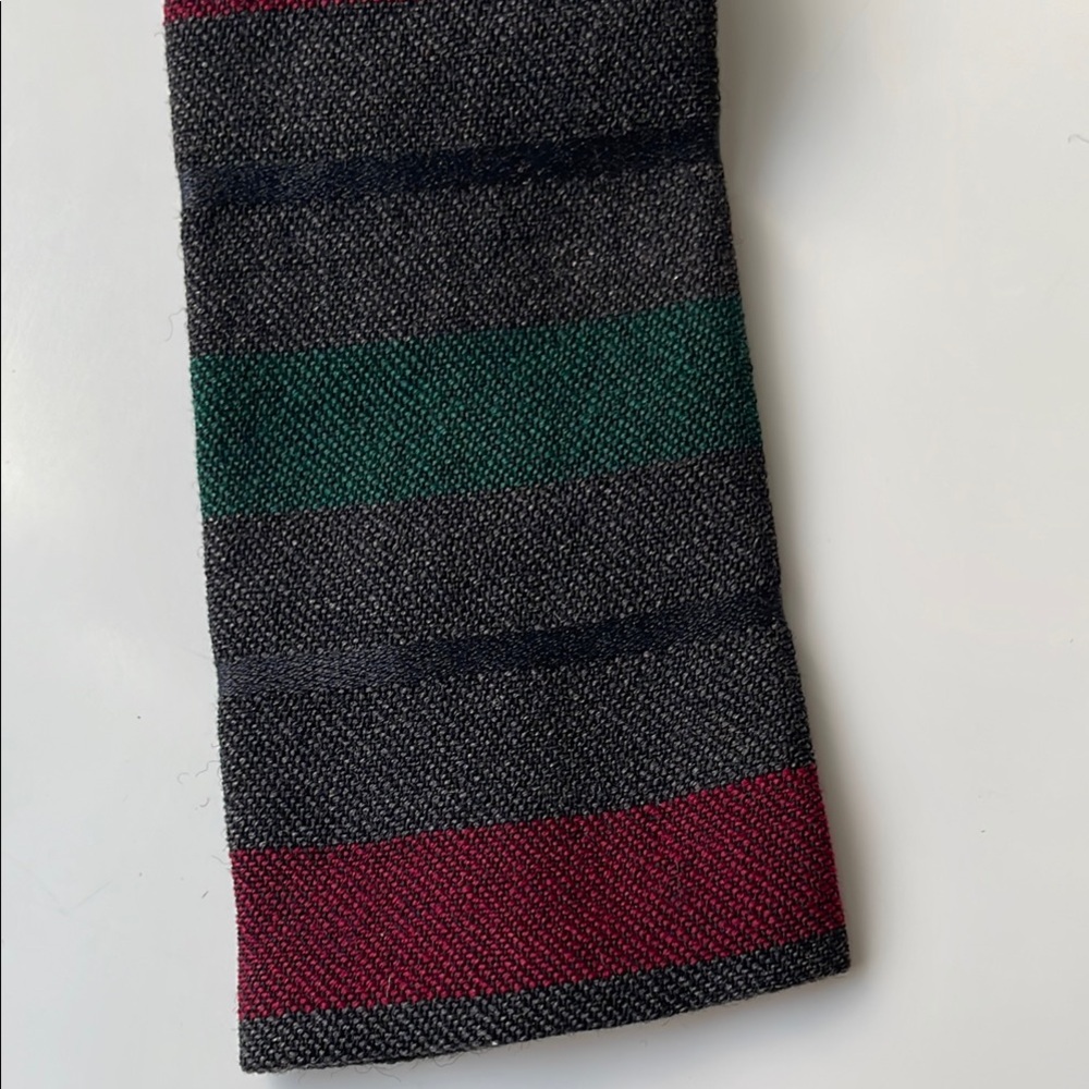 Amazing vintage wool striped tie
